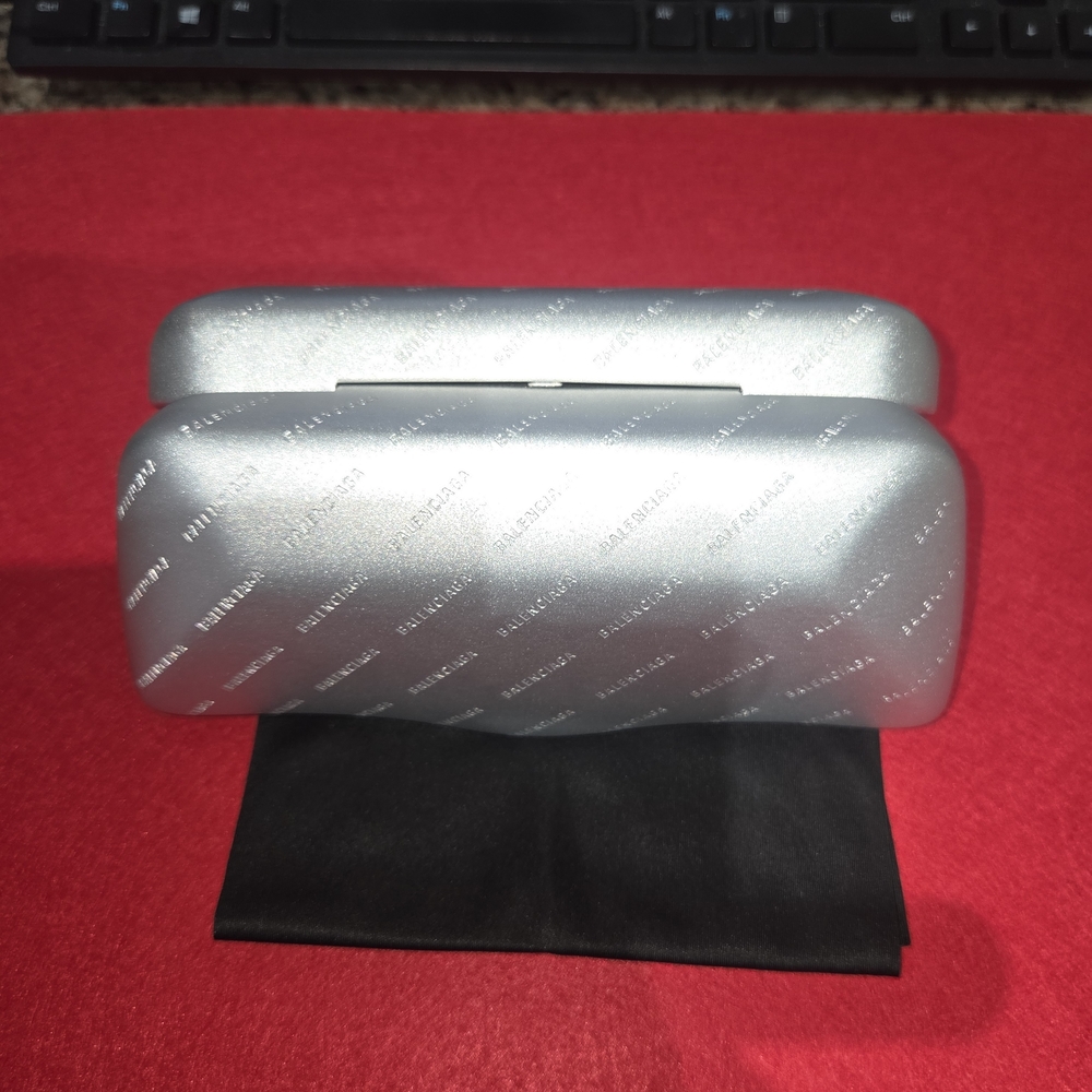 Balenciaga Silver Eyeglass Case